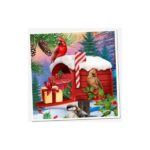 Pictura cu diamante de Craciun - 20x20cm GRAFIX - imagine 2