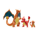 Set 3 Figurine Select Evolution Charmander #1, Charmeleon, Charizard POKEMON JAZWARES - imagine 2