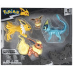 Set 4 Figurine Select Evolution Eevee, Jolteon, Vaporeon, Flareon POKEMON JAZWARES