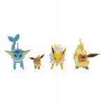Set 4 Figurine Select Evolution Eevee, Jolteon, Vaporeon, Flareon POKEMON JAZWARES - imagine 2