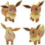 Set 4 Figurine Select Evolution Eevee, Jolteon, Vaporeon, Flareon POKEMON JAZWARES - imagine 3