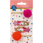 Set pentru par -Clame +Elastice Glitter and Gold SPIEGELBURG