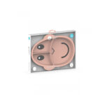 Farfurie cu sectii (roz pal) Matchstick Monkey