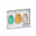 Set 3 farfurii + covoras masa (gri) Matchstick Monkey