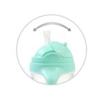 Cupa de baut cu un paie ponderat mentol BABYONO - imagine 3