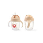 Cupa de baut cu un paie ponderat bej BABYONO - imagine 6