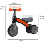 Bicicleta fara pedale Sweetie - portocaliu Qplay - imagine 6