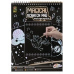 Caiet A4 cu 20 fise razuibile Scratch Pad si creion in asort. Grafix - imagine 2