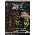 Caiet A4 cu 20 fise razuibile Scratch Pad si creion in asort. Grafix - imagine 4