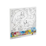 Set pictura pe numere 30x30 cm cu pensule si 6 culori in asort. Grafix - imagine 3
