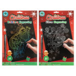 Set razuibil XMAS Rainbow engraving A4 in asirt. GRAFIX