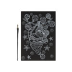 Set razuibil XMAS Rainbow engraving A4 in asirt. GRAFIX - imagine 4