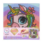 Pictura pe numere diamant pe panza in asort. 20x20cm Grafix - imagine 5