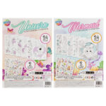 Carte de colorat A4 Glitter Colouring Sticker Book in asort. Grafix - imagine 2