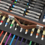 Set creativ desen multifunctional in cutie de lemn Nassau 91 piese GRAFIX - imagine 4