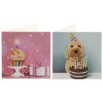 Pictura cu diamante Set 2 Felicitari, 13x13cm - La Multi Ani! In asort. Grafix - imagine 4