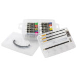 Set pictura Starter acrilic 20 piese cu panza inclusa GRAFIX - imagine 2