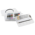 Set pictura Starter acrilic 20 piese cu panza inclusa GRAFIX - imagine 3