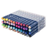 Set 48 markere colorate Nassau Fine Art in cutie transparenta GRAFIX - imagine 3