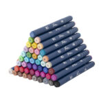 Set 48 markere colorate Nassau Fine Art in cutie transparenta GRAFIX - imagine 4