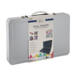 Set 36 markere colorate Nassau Fine Art in cutie de metal GRAFIX - imagine 4