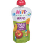 Piure de prune mirabelle, mar,piersica (6 luni ) 100 g HiPP