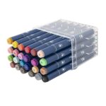 Set 24 markere colorate Nassau Fine Art in cutie transparenta GRAFIX - imagine 2