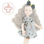 Imbracaminte Rochie (ANA) in patratele - 32 CM Paola Reina — изображение 3