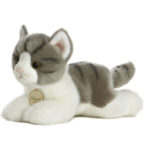 Jucarie din plus Pisica Tabby gri 20 cm AURORA