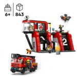 Statie si camion de pompieri City LEGO 60414 - imagine 2