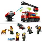 Statie si camion de pompieri City LEGO 60414 - imagine 4