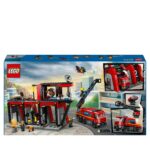 Statie si camion de pompieri City LEGO 60414 - imagine 7