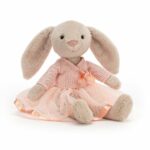 Jucarie de plus Iepuras Balerina Lottie 27 cm -roz JELLY CAT