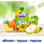 Piure Salata Fructe, Mar, Para, Piersica (5 luni) 85g CHERNOGOLOVKA — изображение 5