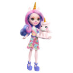 Papusa Enchantimals Unicorn cu animale de companie MATTEL - imagine 3