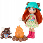 Set de joc Enchantimals Ursulet Biloxi cu animale de companie MATTEL - imagine 3