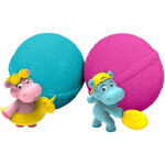 Bomba de baie parfumata cu figurina hipopotam surpriza in interior, Inkee - imagine 2