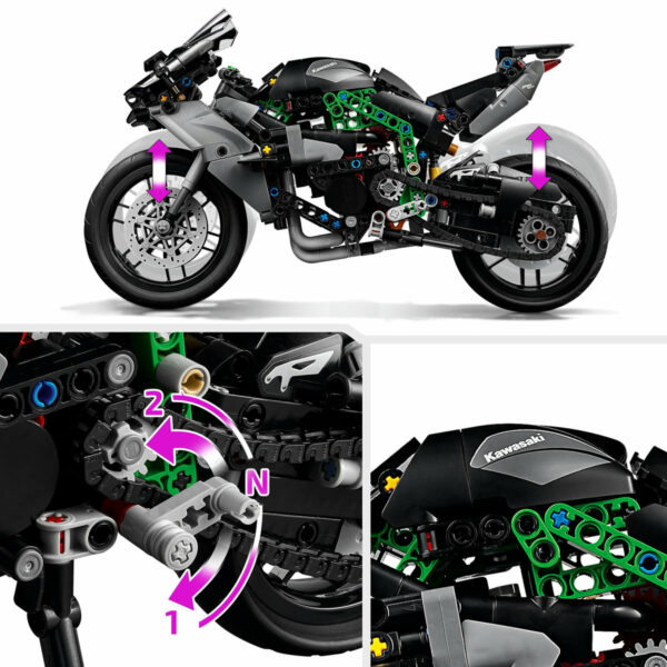 Motocicleta Kawasaki Ninja H2R Technic LEGO 42170 Toys Toys