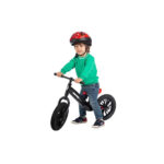 Bicicleta fara pedale Racer cu roti gonflabile Negru/rosu Qplay - imagine 5