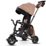 Bicicleta cu 3 roti Nova+ Rubber Exclusive Brown - cafeniu Qplay