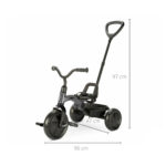 Tricicleta pliabila cu maner Ant + (gri) Qplay - imagine 4