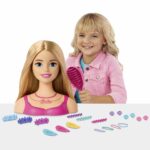 Cap manechen cuafura cu 20 accesorii Barbie Mattel - imagine 5
