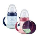 Sticluta de noapte cu minere si adaptor 6-18luni,150ml Nuk