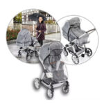 Protectie de ploaie universala cu fermoar pentru carucioare RainCover Classic+ REER - imagine 3