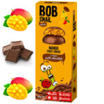 Dulciuri naturale mango in ciocolata belgiana cu lapte 30g BOB SNAIL — изображение 2