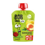 Piure de mere,piersici 5+ 90g Bob Snail