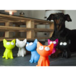 Pusculita "Silly Cat" alb Dhin - imagine 4