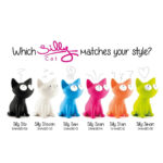 Pusculita "Silly Cat" alb Dhin - imagine 3