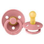 Suzete din latex Bibs Colour (6-18 luni) culoarea Dusty Pink Bibs