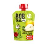 Piure de mere,pere 5+ 90g Bob Snail